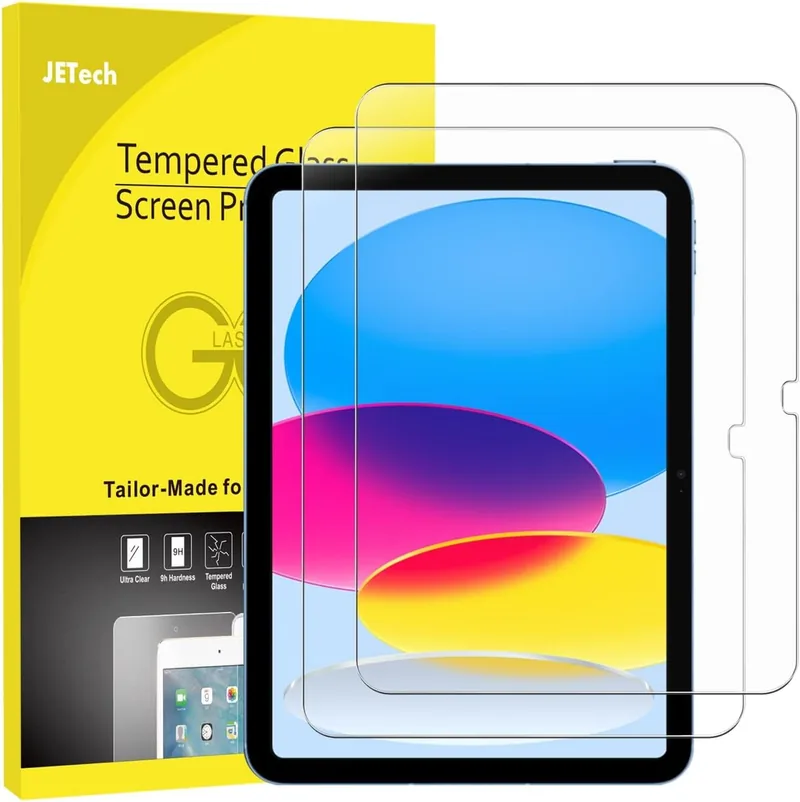 JETech tempered glass screen protector for iPad 11-inch, 2-pack