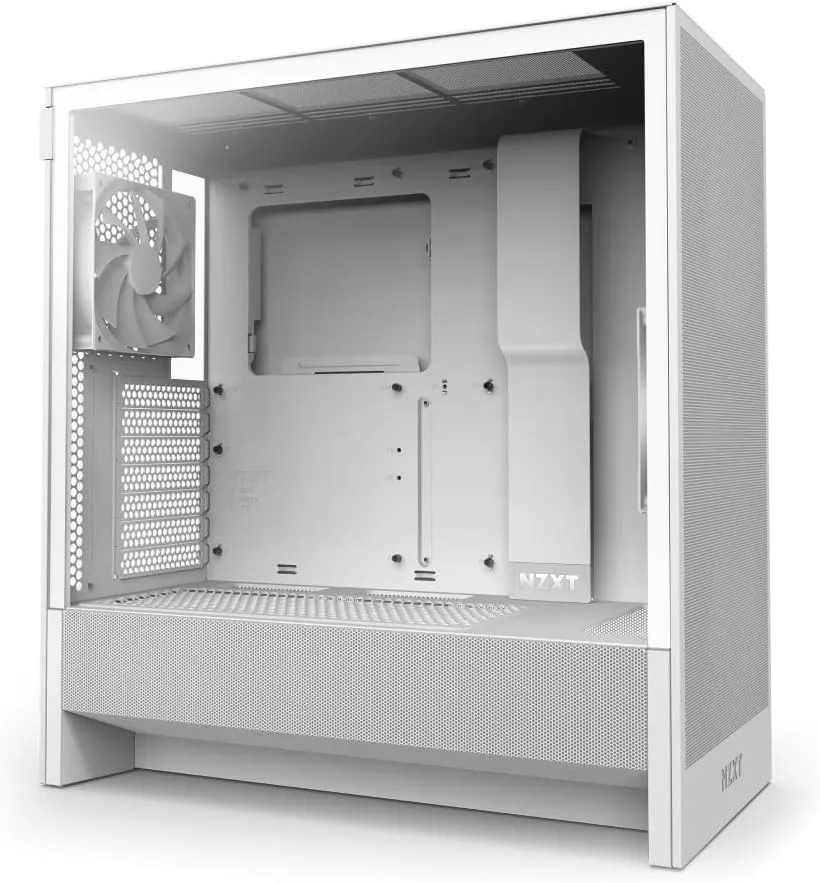 NZXT H5 Flow 2024 ATX Mid-Tower Case in White